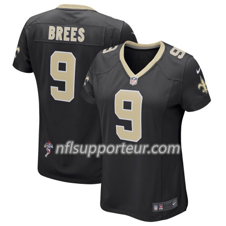 Maillot Femme New Orleans Saints Drew Brees 9 Nike Noir 